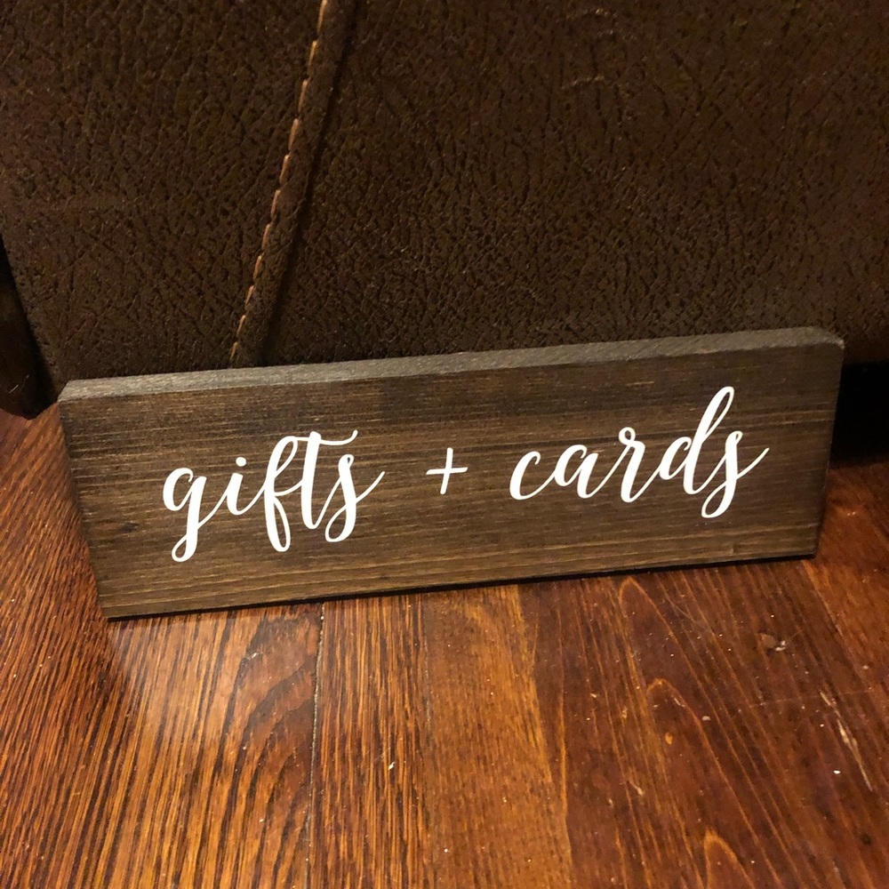 *Wedding* Gifts & Cards Sign